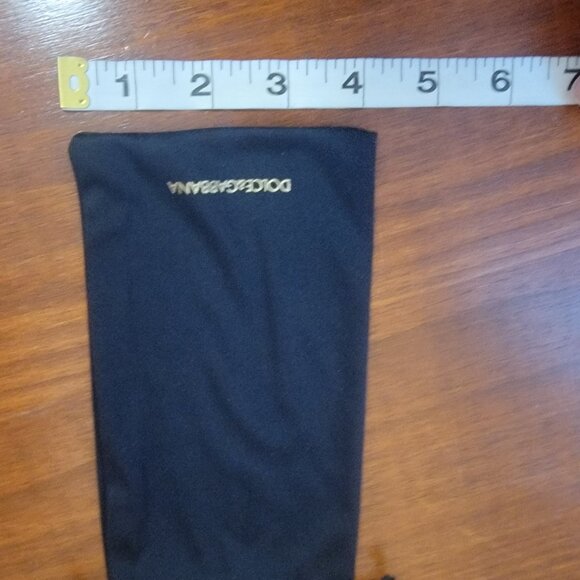 Original Authentic Black & Gold Dolce & Gabbana Pouch Eyeglasses & Sunglasses - Picture 5 of 6